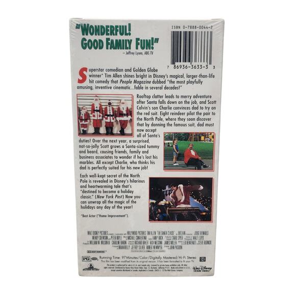 The Santa Clause Sealed VHS Tape Tim Allen Disney Holiday Classic 1995 - Picture 6 of 6